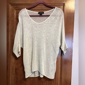 White mesh sweater